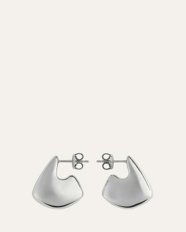 Sterling Silver Sculpted Earrings